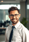 Energetic Businessman Ready for Success