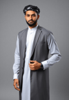 Dynamic Muslim Man in Contemporary Thobe