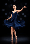 Graceful Movement in Midnight Blue