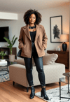 Fashion Icon's Cozy Chic Setting