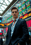 Confident Trader Making Strategic Decisions