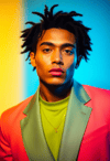 Dynamic Presence: Latinx Male with Modern Flair