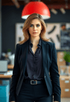 Empowered Female Leader with Strategic Focus