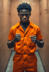 Determined Gaze: Anger Behind Bars