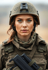 Courage Personified: Woman Officer in Tactical Gear