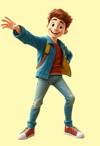 Joyful 3D Animator on the Go