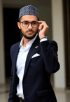 Stylish Muslim Man in Tailored Suit