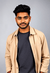 Sophisticated Charm: South Asian Man in Contemporary Attire
