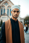 Cultural Fusion: Modern Man in Tradition