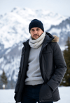 Sporty Chic on the Snowy Slopes