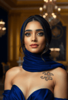 Sapphire Serenade: Middle Eastern Splendor