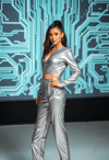 Cyber Chic in Silvery Sheen