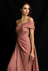 Timeless Beauty: European Female in a Classic Gown