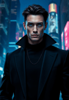 Dark Elegance: Cyber Noir in the City