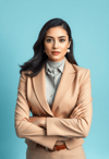 Innovative Female Executive with an Empowering Stance