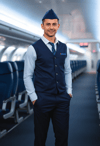 Professional Attendant Taking Care of Passengers