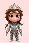 Charming Animated Warrior Princess