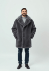 Winter Warmth: The Cozy Embrace of a Grey Fur Coat