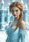 Frozen Majesty: The Ethereal Snow Princess