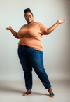 Embracing Beauty: Obese Woman in Natural Light