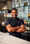 Confident Mixologist with a Flair
