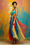 Radiant Elegance in a Splash of Colors