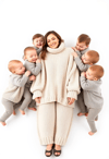 Blissful Mother Living Her Comfy Dream