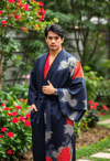Modern Elegance: Man in Contemporary Kimono