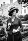 Graceful Lady with a Parasol