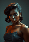 Vogue Vision: Striking Glamour Portrait