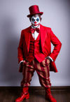 Dashing Gentleman Clown Radiates Elegance