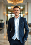 Charismatic Male Concierge Ready to Assist
