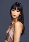 Effortless Grace: The Straight Bangs Effect