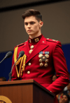 The Steel Gaze: A Modern Dictator in Command