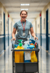 The Whistling Woman Janitor