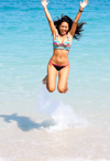 Joyful Splashing in Crystal Clear Waters