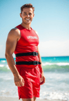 Sun-Kissed Lifeguard on Duty