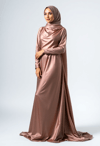 Graceful Elegance in a Flowing Hijab Gown