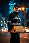 Night Courier: Glowing Through the City