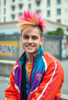 Playful Pizazz: The Urban Mullet Maverick