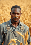 Experienced Male Farmer in Golden Wheat Field