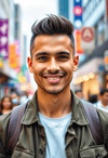 Stylish Man on City Street