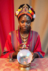 Mystic Enchantress and Her Oracular Sphere