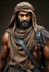 The Fierce Guardian: Middle-Eastern Rambo Warrior