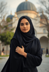 Graceful Gaze: A Woman's Poise