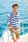 Distinguished Young Man in Nautical Attire