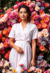 Vibrancy and Poise in a Flowered Fantasy