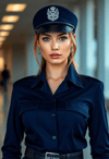 Elegant Enforcer in Sleek Navy