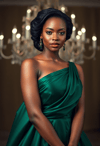 Elegance in Emerald: A Cultural Fusion