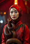 Mystique of the Bejeweled Snake Charmer